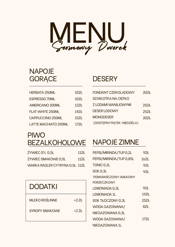 menu sosnowydworek